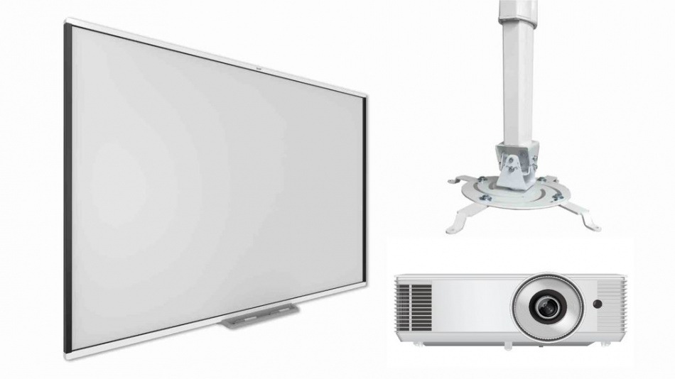 Комплект: интерактивная доска SMART SBM777V с короткофокусным проектором EXD102STW и креплением DSM-14kw thumbnail 2