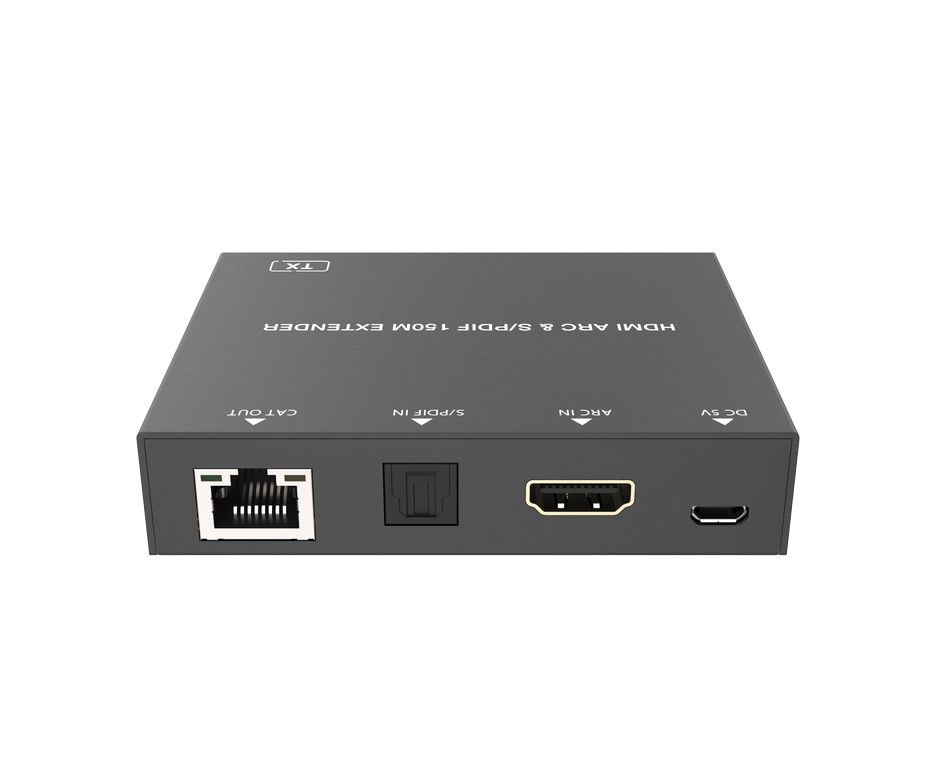 [EX-S150-SH] Комплект передатчик и приемник АУДИО по витой паре Digis, HDMI ARC / оптический (S/PDIF), передача до 150м по FTP Cat 5e/6/6a, PoC thumbnail 2