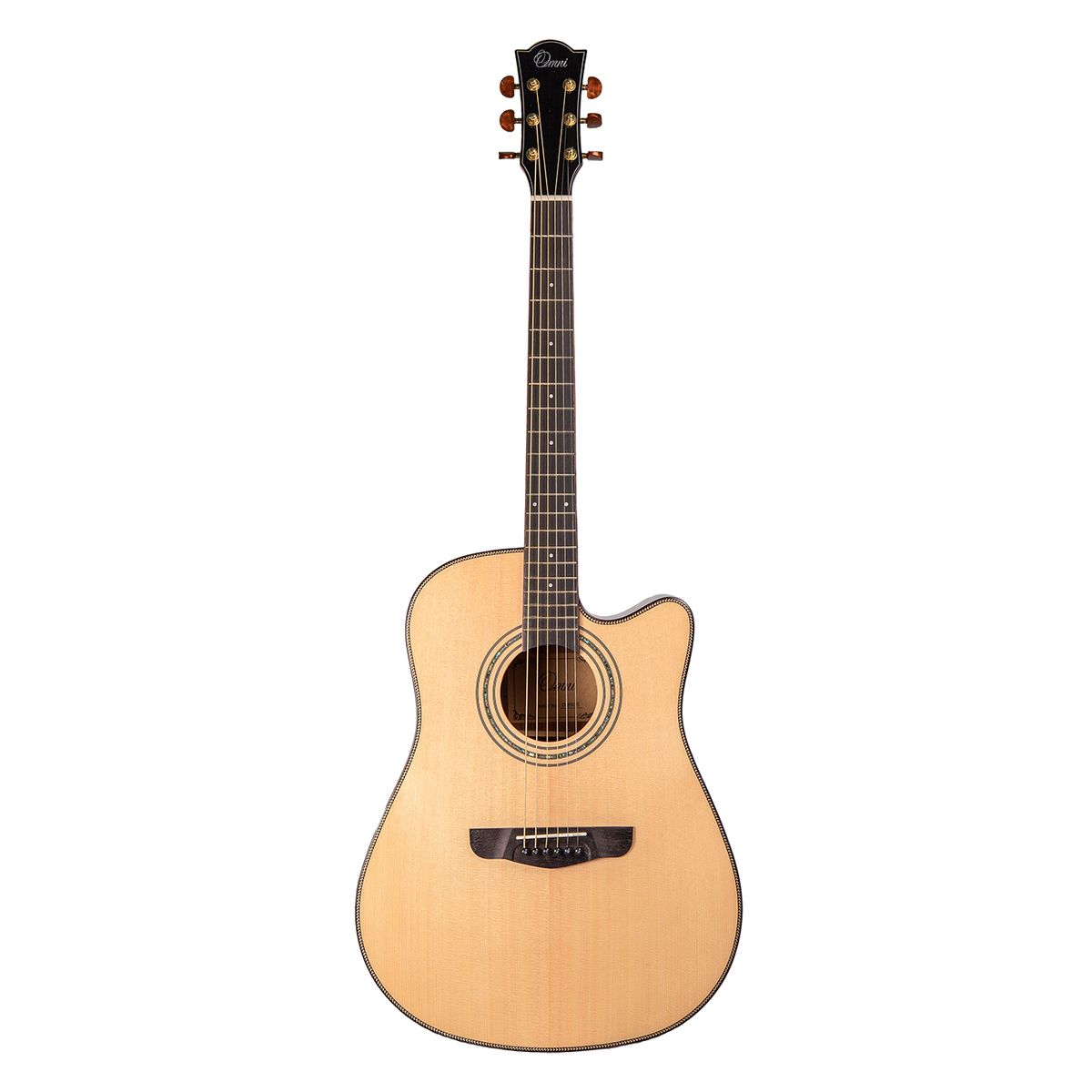 Omni D-890S  акустическая гитара с чехлом, дредноут, массив ели, цвет натуральный thumbnail 2