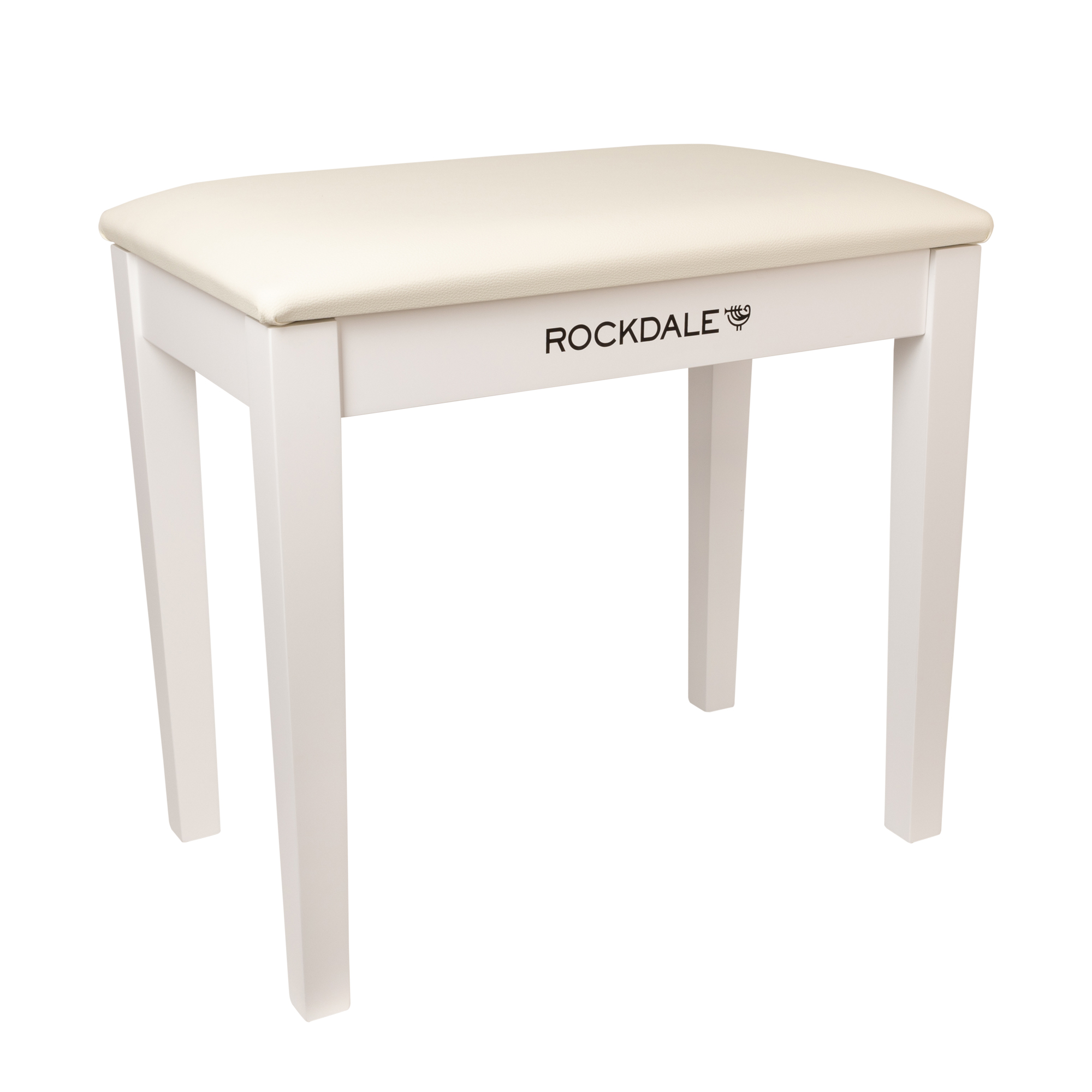 ROCKDALE RHAPSODY 100 White деревянная банкетка высотой 49см, цвет корпуса белый, сиденье кожзам белый thumbnail 2