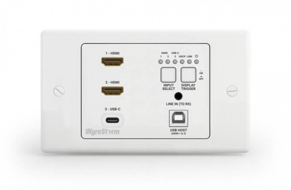 WyreStorm SW-130-TX-UK Передатчик HDBaseT (4K: 100м) для установки в стену (2x HDMI, USB-C) c USB-хост, СEC, 2-gang UK thumbnail 2