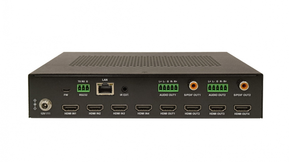 WyreStorm MX-0404-SCL Матричный коммутатор 4x4 4K60 c бесподрывным переключением и функцией мультивью thumbnail 2