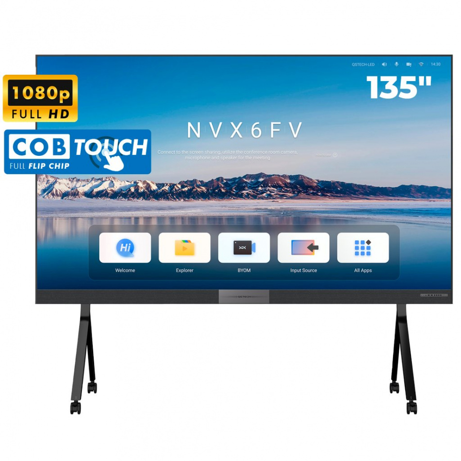 Светодиодный экран QSTECH 135" FHD 13515, 3.031х1.813 (интерактивный, COB) thumbnail 2