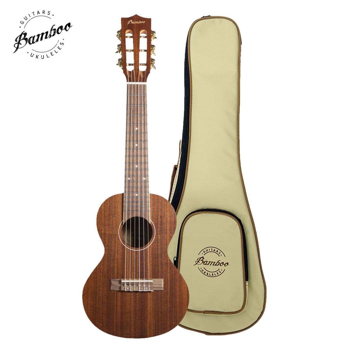 Bamboo Guitarlele  гиталеле, цвет натуральный, чехол thumbnail 2