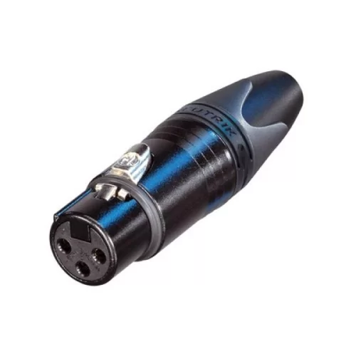 Neutrik NC3FXX-B кабельный разъем XLR female черненый корпус, золоченые контакты thumbnail 3
