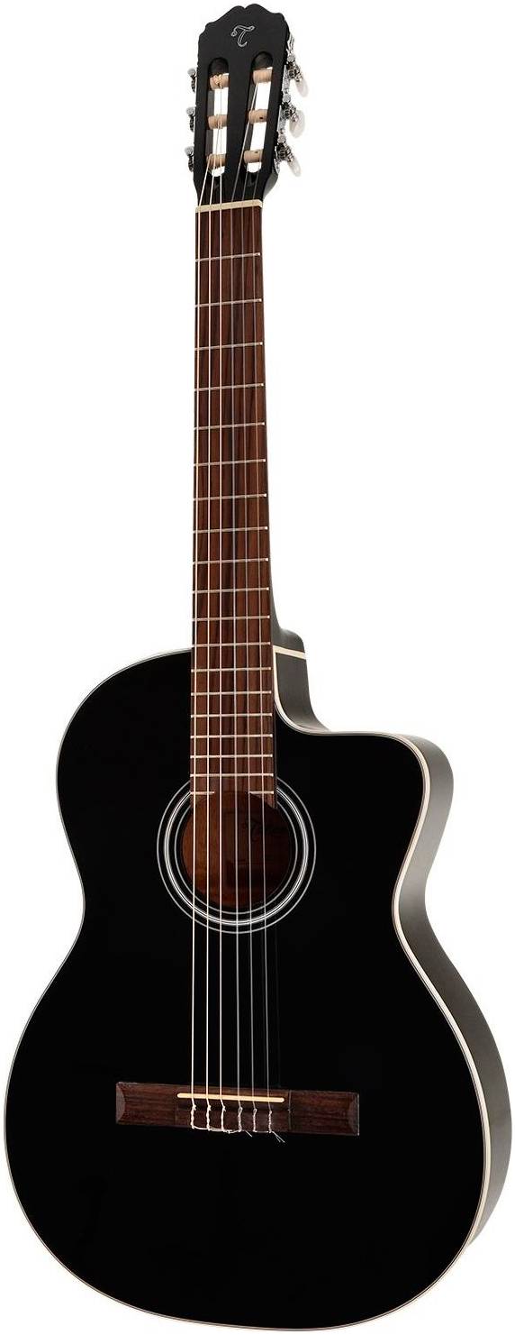 TAKAMINE GC1CE BLK классическая электроакустическая гитара с вырезом, цвет... thumbnail 2