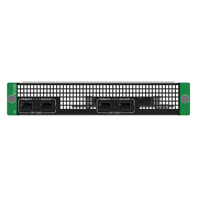 IP-карта входа Pixelhue [Q8_ST2110_4X25G OPT Input cardI] ST2110 (4x25G оптических порта) для Q8: приём IP-видео по SMPTE ST2110 через 25G оптику. thumbnail 2