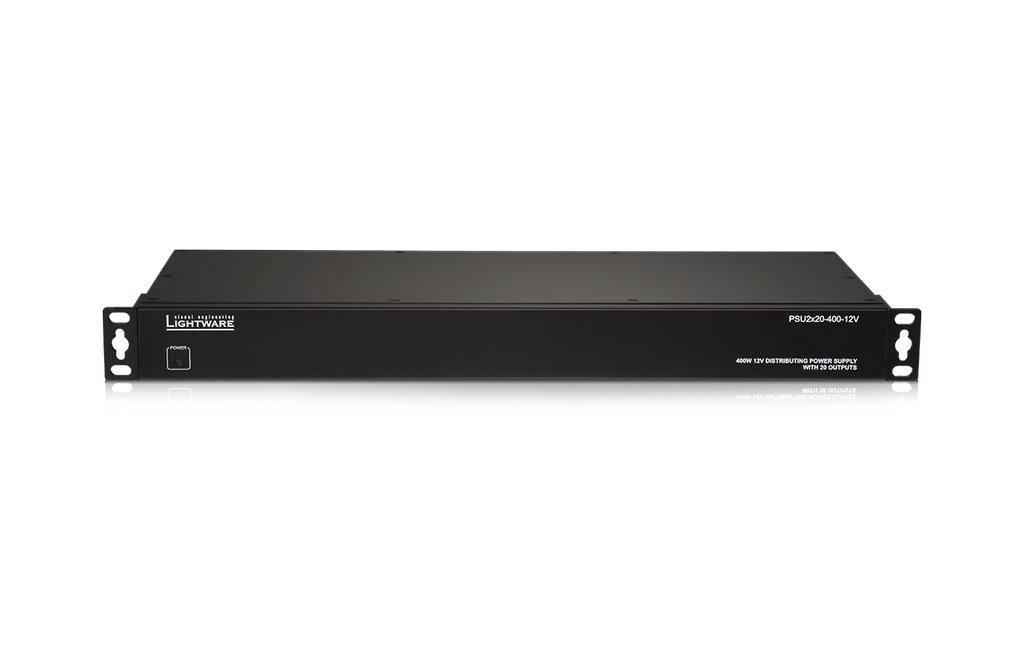 PSU2x20-400-12V,  Блок питания Lightware PSUx10-400-12V для удлинителей на 10 выходов по 12 В (400Вт). Установка в 19" стойку, высота 1U. thumbnail 2