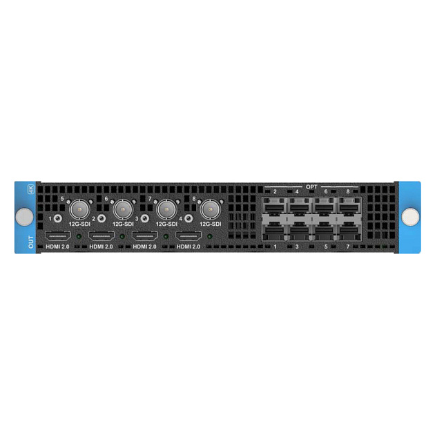 Карта выхода Pixelhue [Q8_HDMI2.0+12G -SDI+Fiber Output Card] HDMI2.0 / 12G-SDI / оптика для Q8: универсальная выдача сигнала на экраны, вещательное оборудование и по оптическим линиям. thumbnail 2