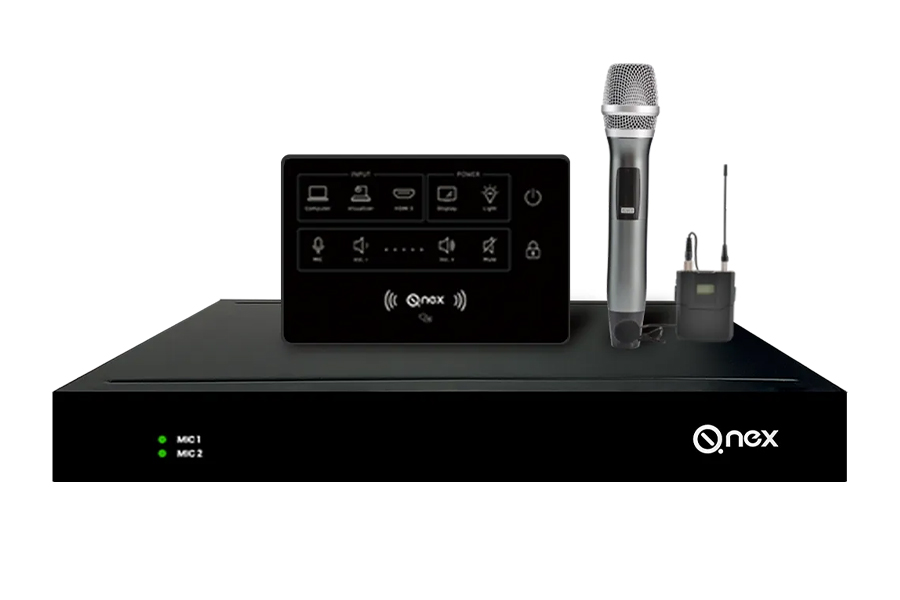 Презентационный образовательный комплект Q-Nex [NMP211-G-CU] Полная версия: коммутатор презентационный Q-Nex, панель управления CPK30, беспроводной микрофон, 1 учетная запись администратора для консоли. thumbnail 2