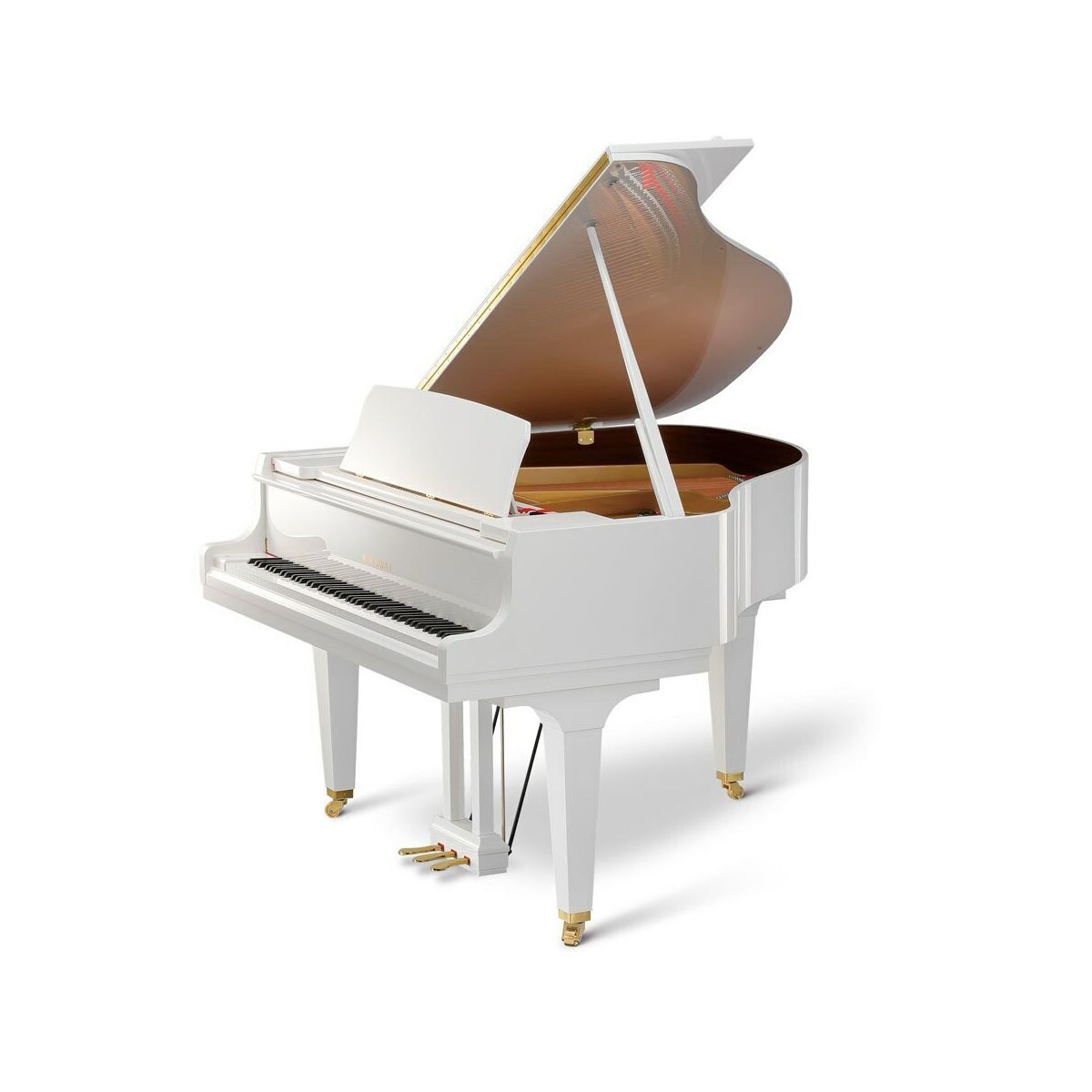Kawai GL-10 WH/P JP  акустический рояль с банкеткой, длина 153 см, цвет белый полированный, Япония thumbnail 2