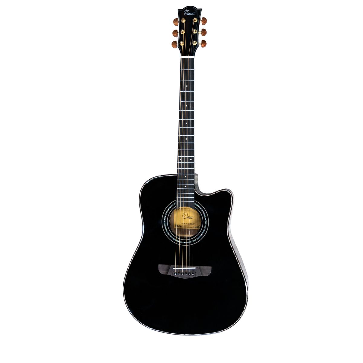Omni D-890SE BLK  электроакустическая гитара, дредноут, чехол в комлекте, цвет черный thumbnail 2