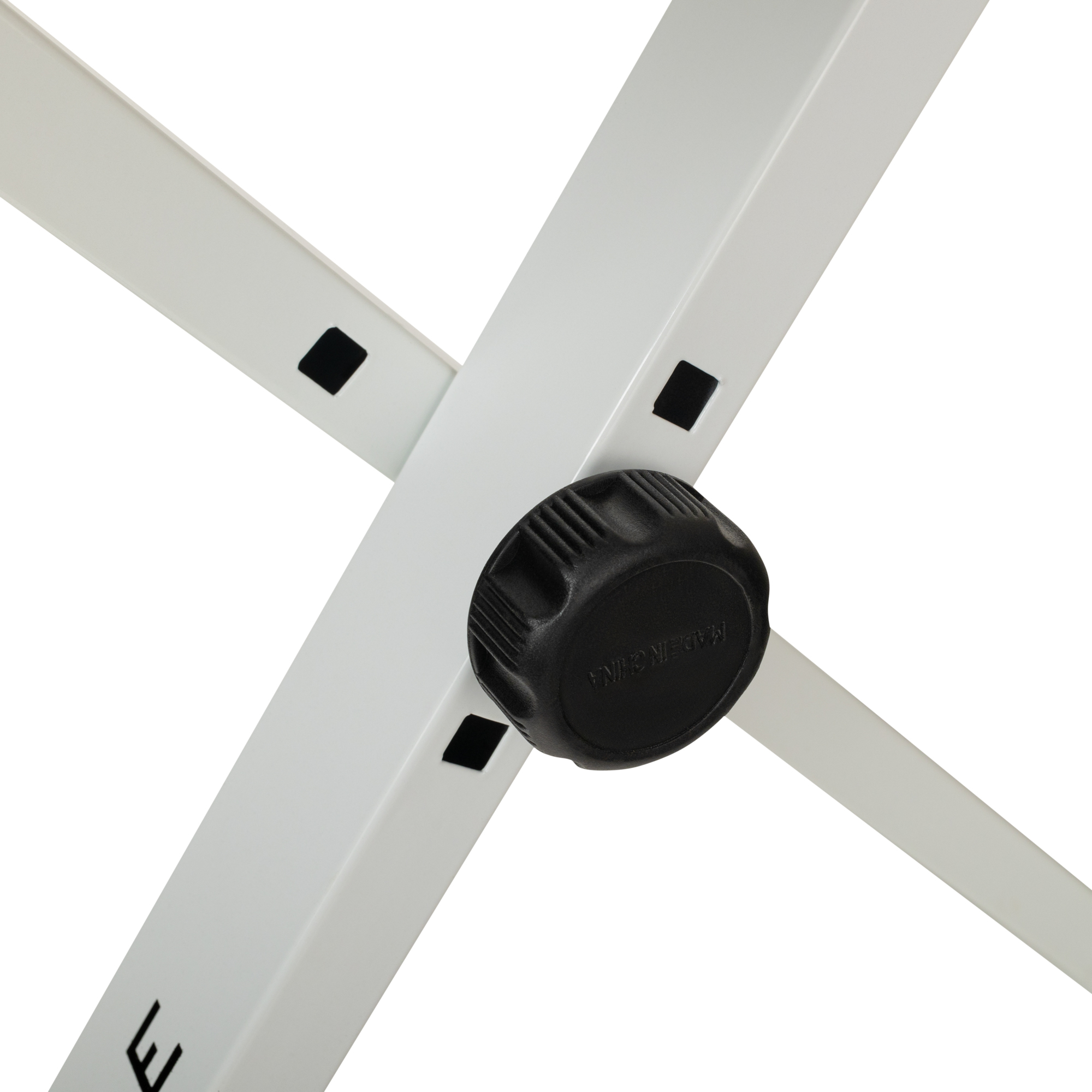 ROCKDALE Q-90 white компактная банкетка для пианиста складной конструкции, высота 40-48 см, сиденье 40х30х3,5 см, металл, цвет б thumbnail 5