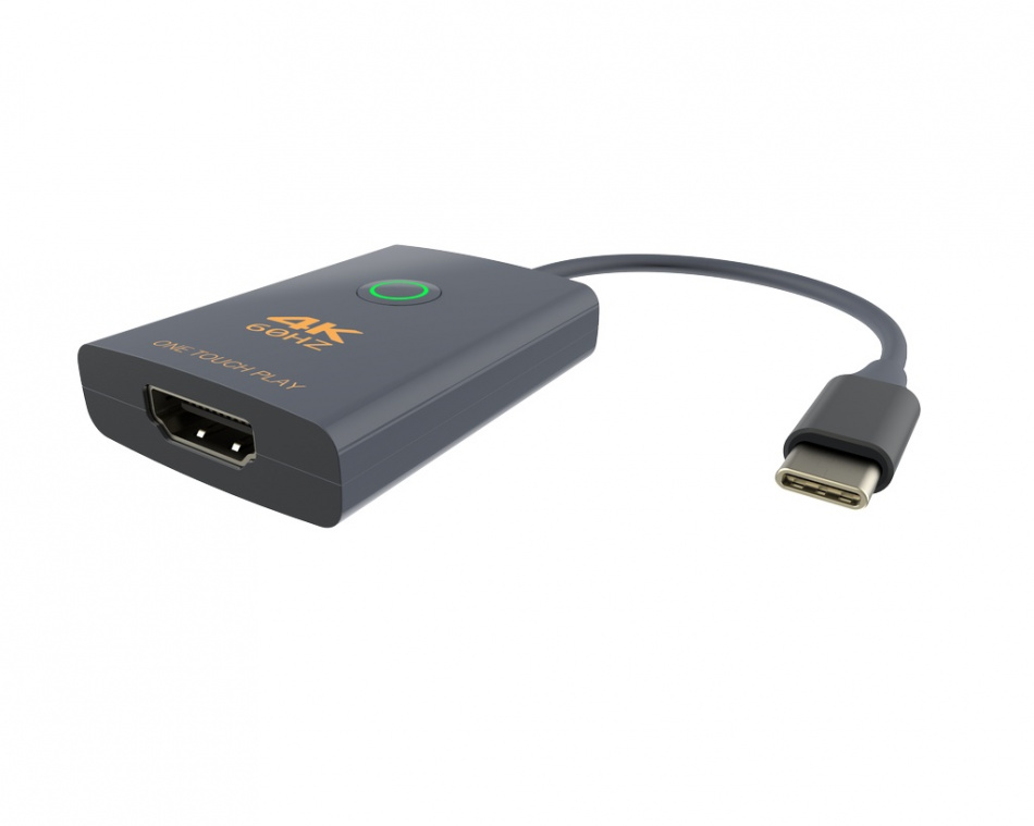 [SS-C/HDMI-2] Конвертер USB-C в HDMI Digis, 4K 60Hz 4:4:4 (18 Гб/с), HDMI 2.0, кнопка выключения трансляции thumbnail 2