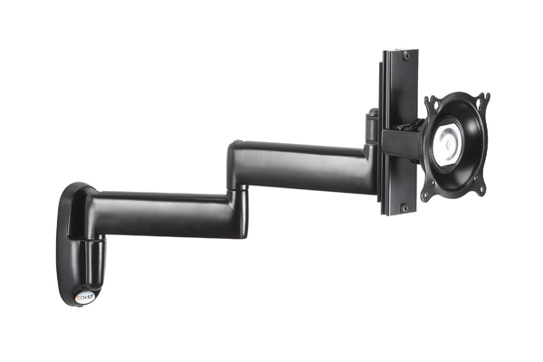 [KWD130B] Крепление настенное Chief KWD130B для монитора 10 - 30" VESA 100x100, расстояние от стены 12-47 см, наклон +/-15°, поворот 180°, регулировка высоты 12 см, черн. thumbnail 2