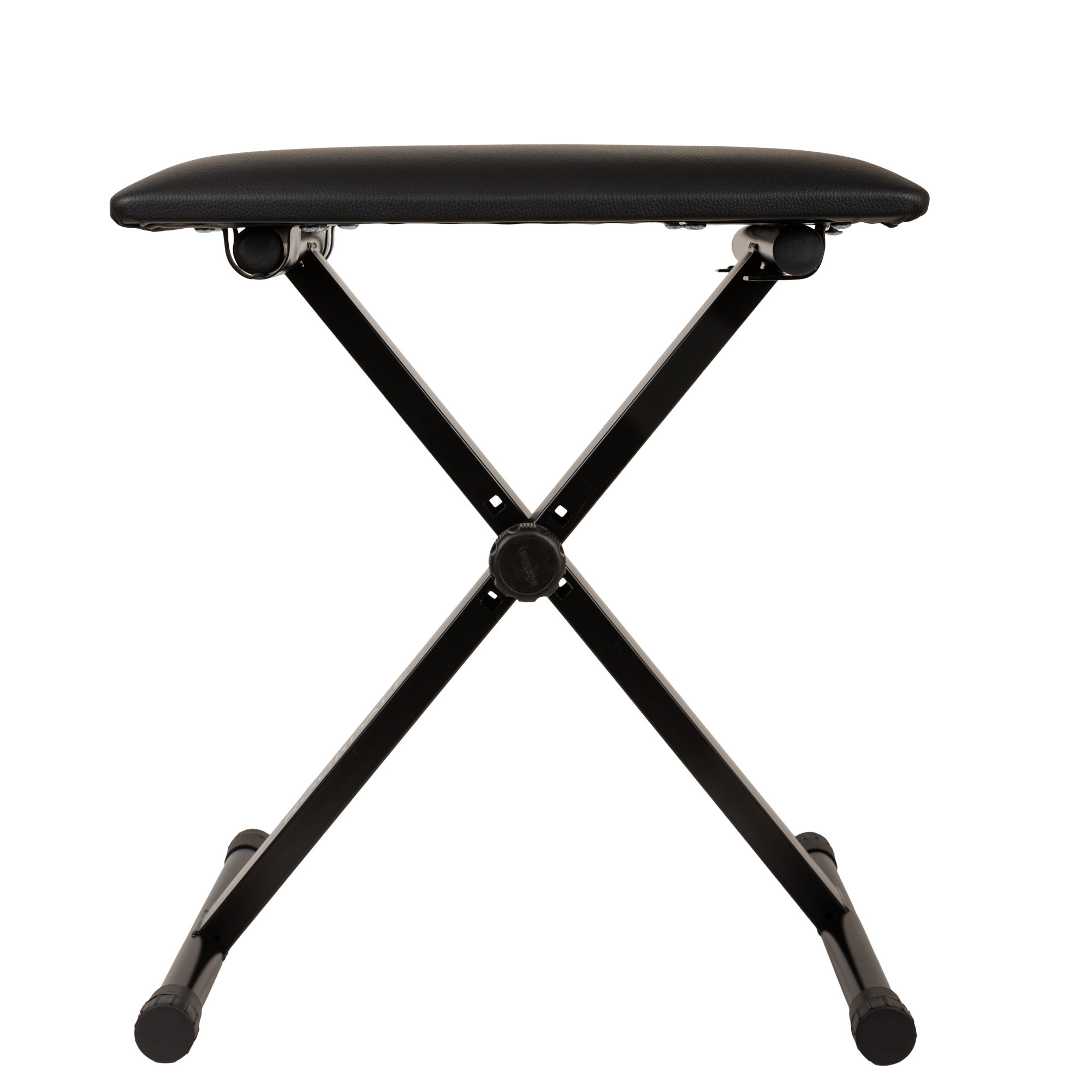 ROCKDALE Q-90 black компактная банкетка для пианиста складной конструкции, высота 40-48 см, сиденье 40х30х3,5 см, металл, цвет ч thumbnail 3