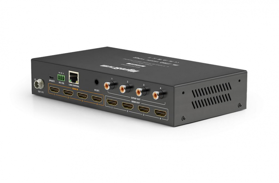 WyreStorm MX-0404-HDMI Матричный коммутатор 4K HDR 4x4 HDMI с де-эмбеддированием аудио и скалирующими выходами thumbnail 2