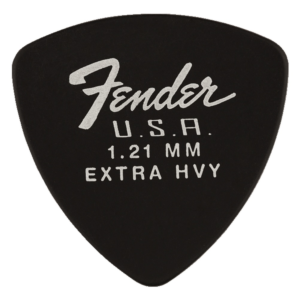 FENDER 346 DURA-TONE 1.21 12 PK BLK медиатор 1.21 мм, жесткий, цвет чёрный thumbnail 2