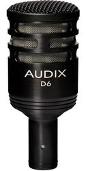Audix D6  Инструментальный динамический микрофон для бас-барабана,  кардиоида thumbnail 2