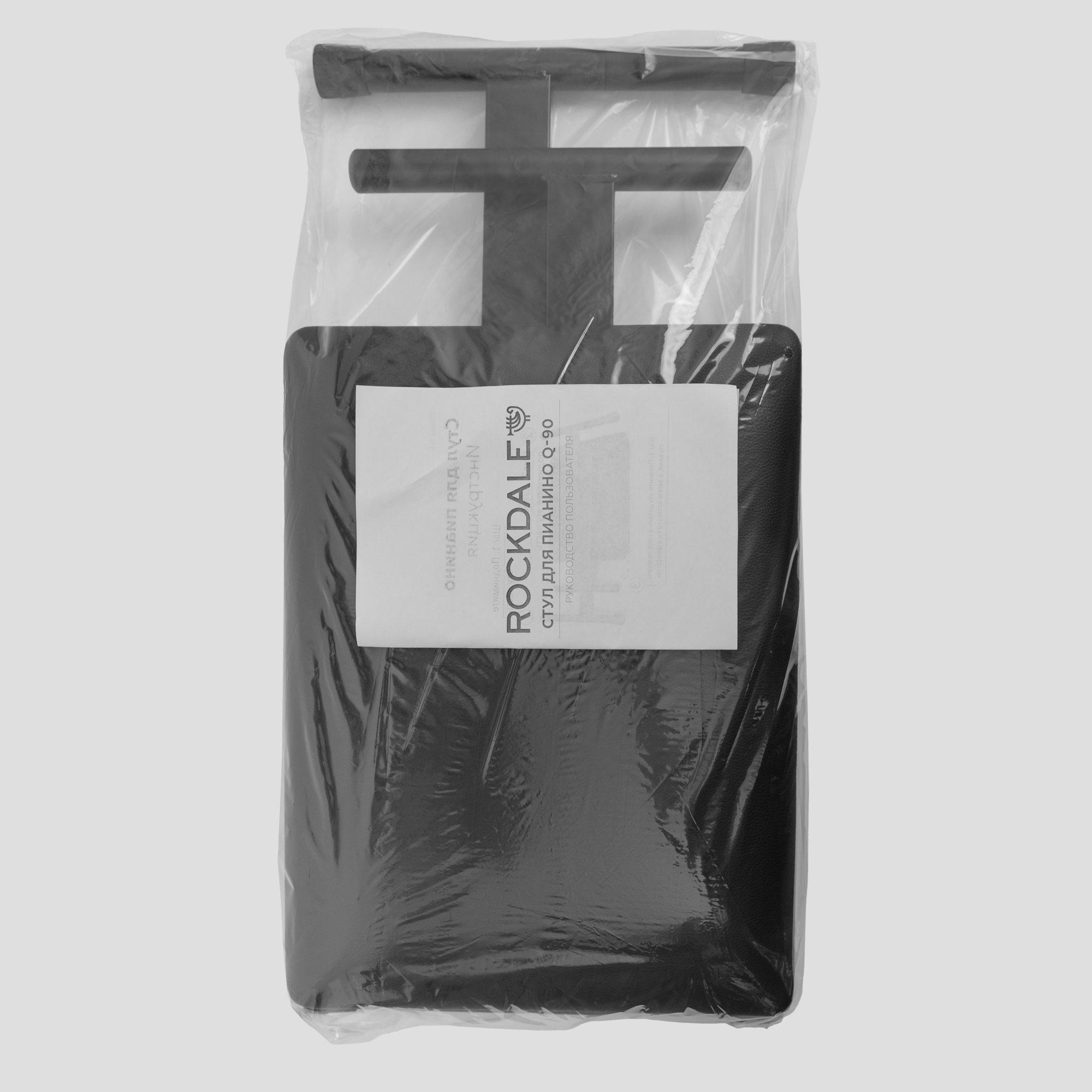 ROCKDALE Q-90 black компактная банкетка для пианиста складной конструкции, высота 40-48 см, сиденье 40х30х3,5 см, металл, цвет ч thumbnail 7