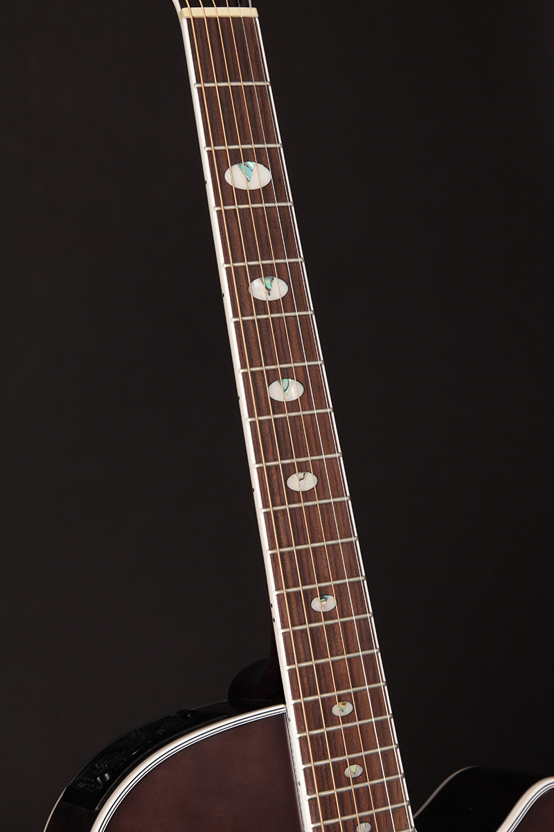 TAKAMINE GN75CE TBK Электроакустическая гитара типа NEX CUTAWAY, цвет - полупрозрачный чёрный, верхняя дека - массив ели thumbnail 6