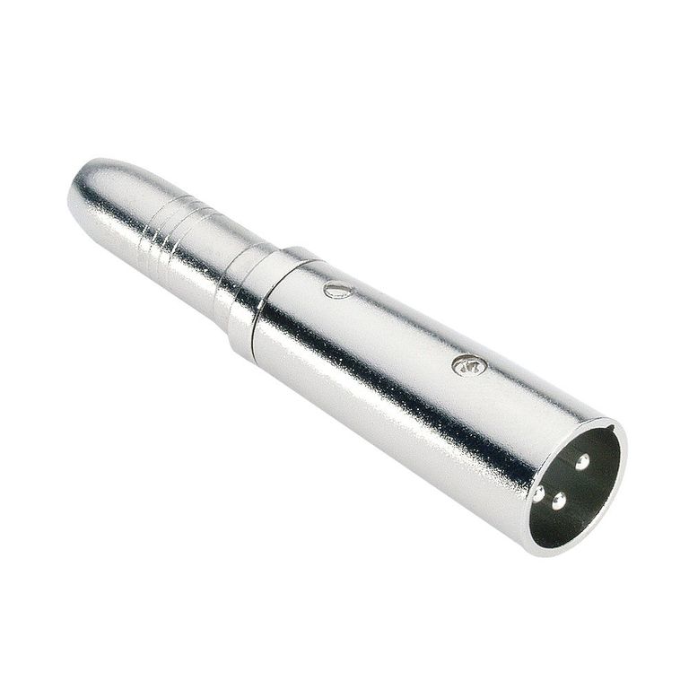 7853 - Адаптер TRS 6.3 mm stereo (F) - XLR (M), серебристый thumbnail 2