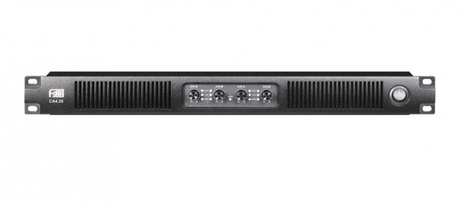FDB Audio CA4.20 - трансляционный усилитель мощности 4 x 3400 Вт / 100 В, 4 x 2000 Вт / 8 Ом, 1U thumbnail 2