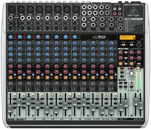 Behringer Xenyx QX2222USB аналоговый микшерный пульт