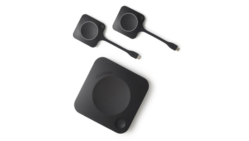 Cистема показа презентаций BYOM Barco [ClickShare CX-30 set GEN2] c 2-мя кнопками: беспроводное подкл. USB акустики, микрофона и камеры к ноутбуку, поддержка сенсорного экрана (R9861613ZHB2)