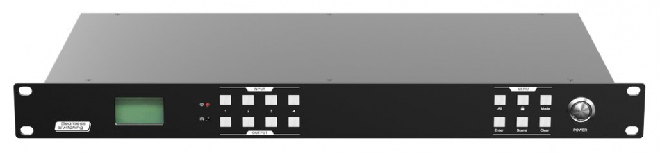 [MAMI-44-2SA] Бесподрывный матричный коммутатор 4х4 Digis, 4K 60Гц 4:4:4 (18Гб/с), HDMI 2.0, х4 де-эмбеддер, Аудио матрица, RS232, IR, TCP/IP (GUI)