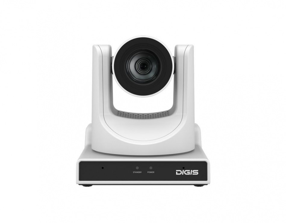 PTZ-камера Digis DSM-F3060W-A, 1080p 60, 30x, 60,7°, AI Tracking, HDMI 1.3, USB 3.0, 3G-SDI, IP, RS485, RS232, PoE, Белый