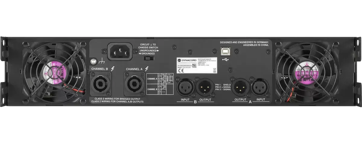 Dynacord L1800FD-EU F.01U.312.387 Усилитель мощности с DSP 2 x 950 Вт @ 4 Ом thumbnail 2