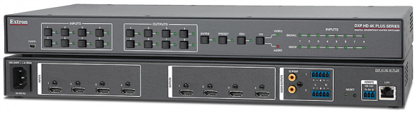 Extron DXP 44 HD 4K PLUS Матричный коммутатор HDMI 4K/60 4x4 с 2 аудиовыходами thumbnail 2