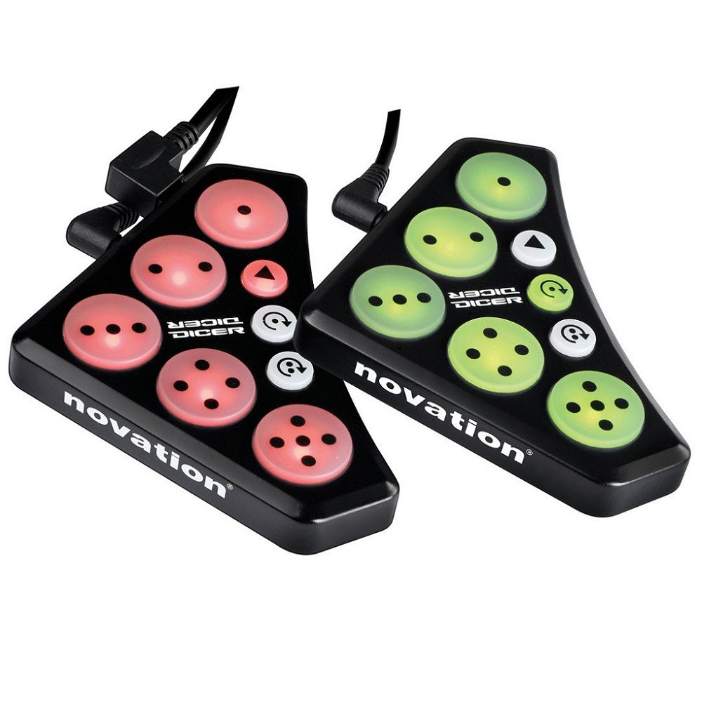 Novation Dicer Компактный USB/MIDI пэд-контроллер для Serato