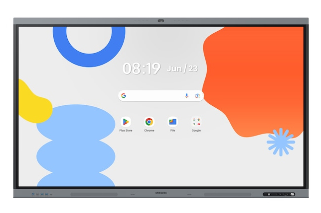 Интерактивный дисплей Samsung [WA65FX-P] 3840х2160,1200:1,450кд/м2,50касаний,8 микрофонов,камера 48Мп,Android 15