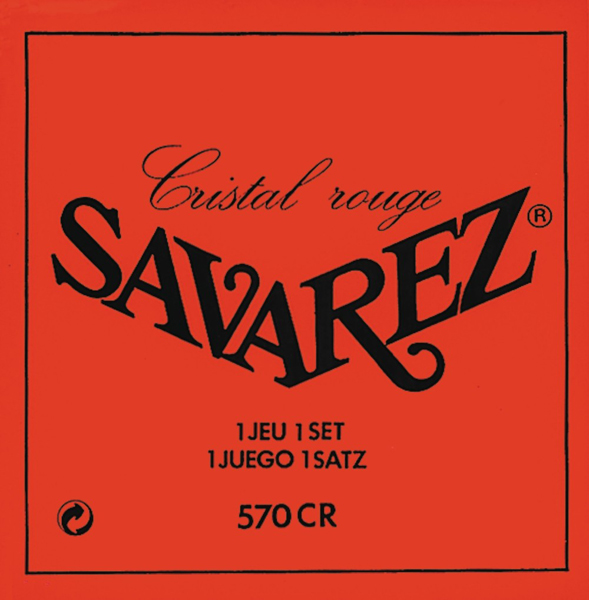570CR Cristal Rouge Комплект струн для классической гитары, посеребренные, Savarez