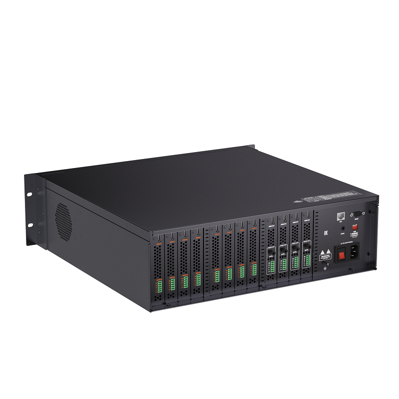WyreStorm MX-0804-SCL Бесподрывный модульный матричный коммутатор, HDMI 4K60Гц 8x4, HDR, скалирующие выходы, эмбеддирование и деэмбеддирование, коммутация аудио, CEC thumbnail 3