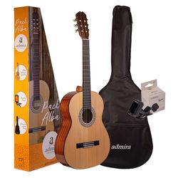 Admira Alba Pack  классическая гитара, цвет натуральный, комплект: чехол, тюнер