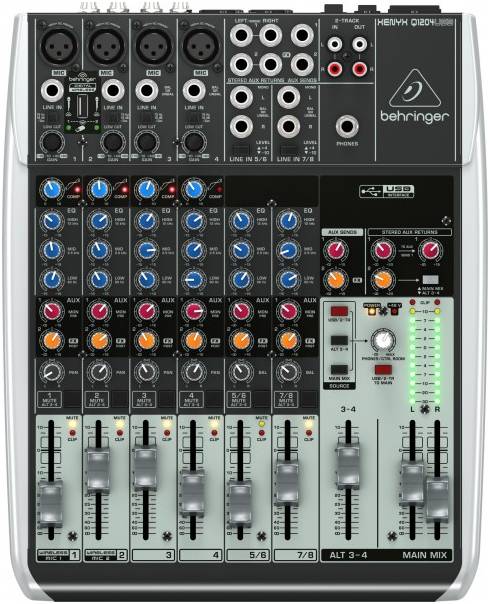 Behringer Xenyx Q1204USB Аналоговый микшер